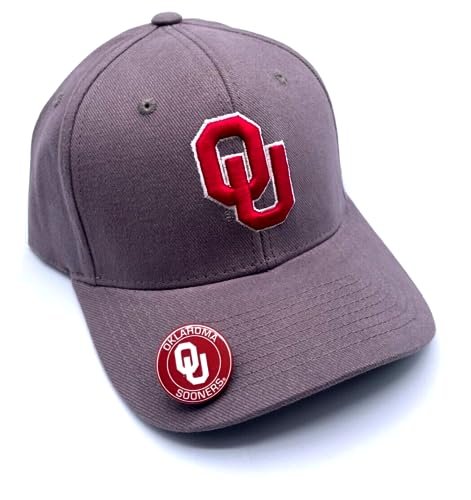 Oklahoma University MVP Hat Classic Edition Adjustable Team Logo Cap (Gray)