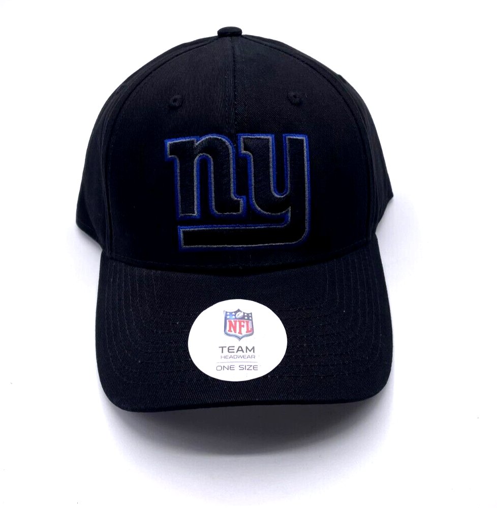 New York Giants Hat Black MVP Adjustable Authentic NFL Football Team Logo NY New Cap