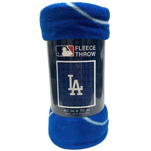 LOS ANGELES DODGERS ECHO PLUSH BLANKET 60" X 70" PEGASUS SPORTS MLB BASEBALL NEW