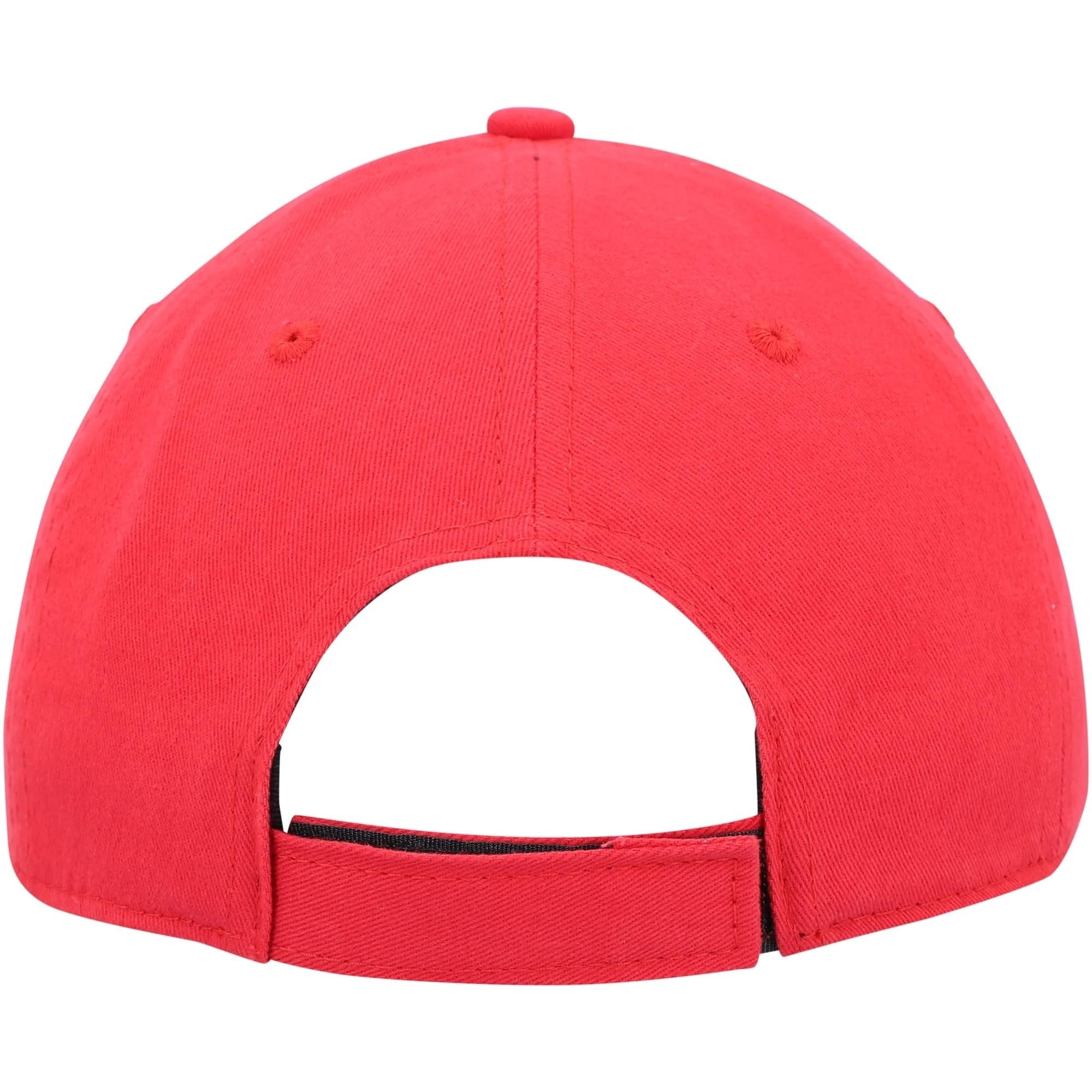 Officially Licensed Washington Hockey Hat Classic Home Team Logo MVP Adjustable Red Structured Cap