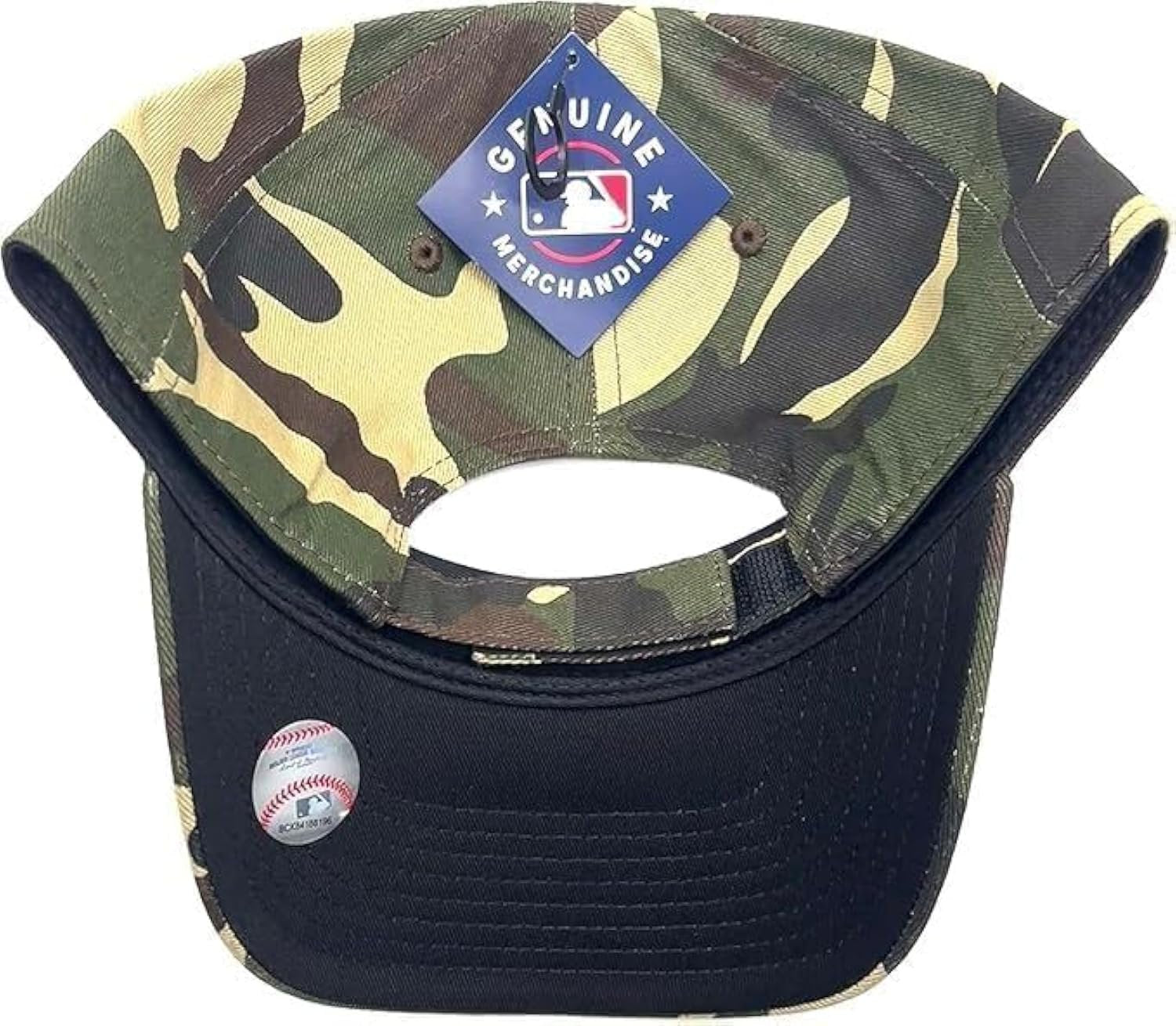 New York Yankees Camouflage MVP Hat with Olive Green NY Logo Adjustable Baseball Cap