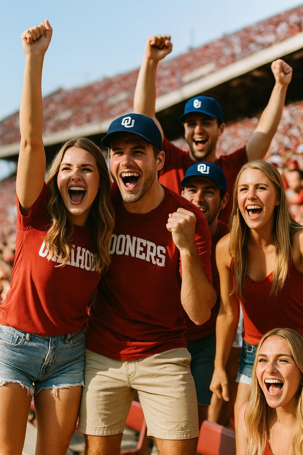 Officially Licensed Oklahoma University Sooners Black Mesh Trucker Hat Classic Team Logo Adjustable Structured Snapback Cap