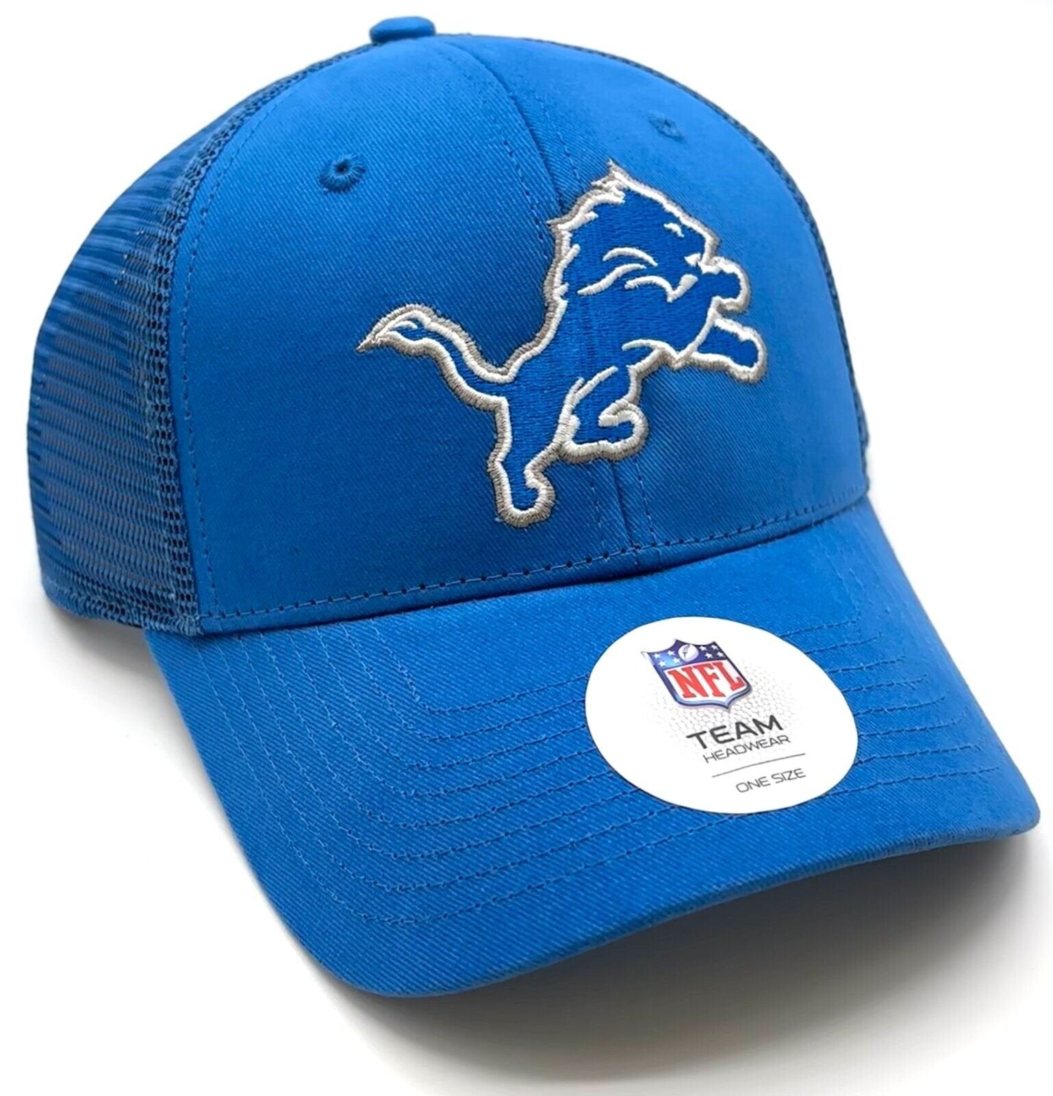 Detroit Lions Hat Blue Mesh Trucker MVP Authentic NFL Football Team New Cap
