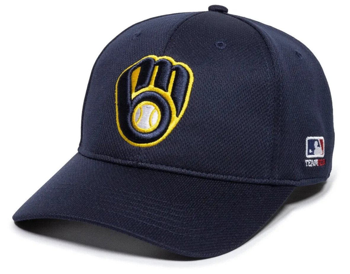Milwaukee Brewers Hat Kids Youth Navy Blue Replica Authentic MLB Baseball Team Logo New Cap