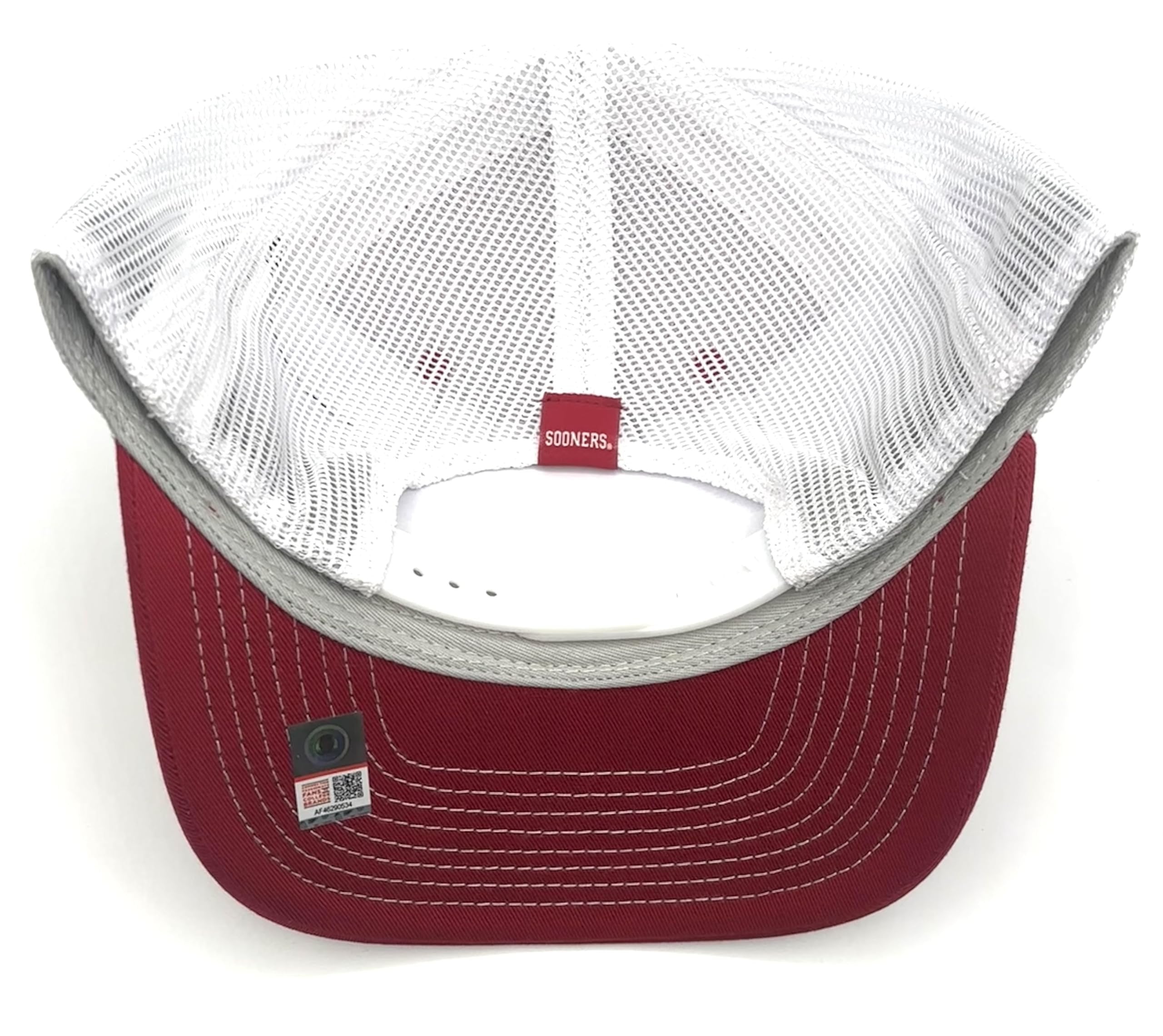 Officially Licensed Oklahoma University Mesh Trucker MVP Hat Classic Primary Team Logo Adjustable Embroidered Snapback Baseball Cap