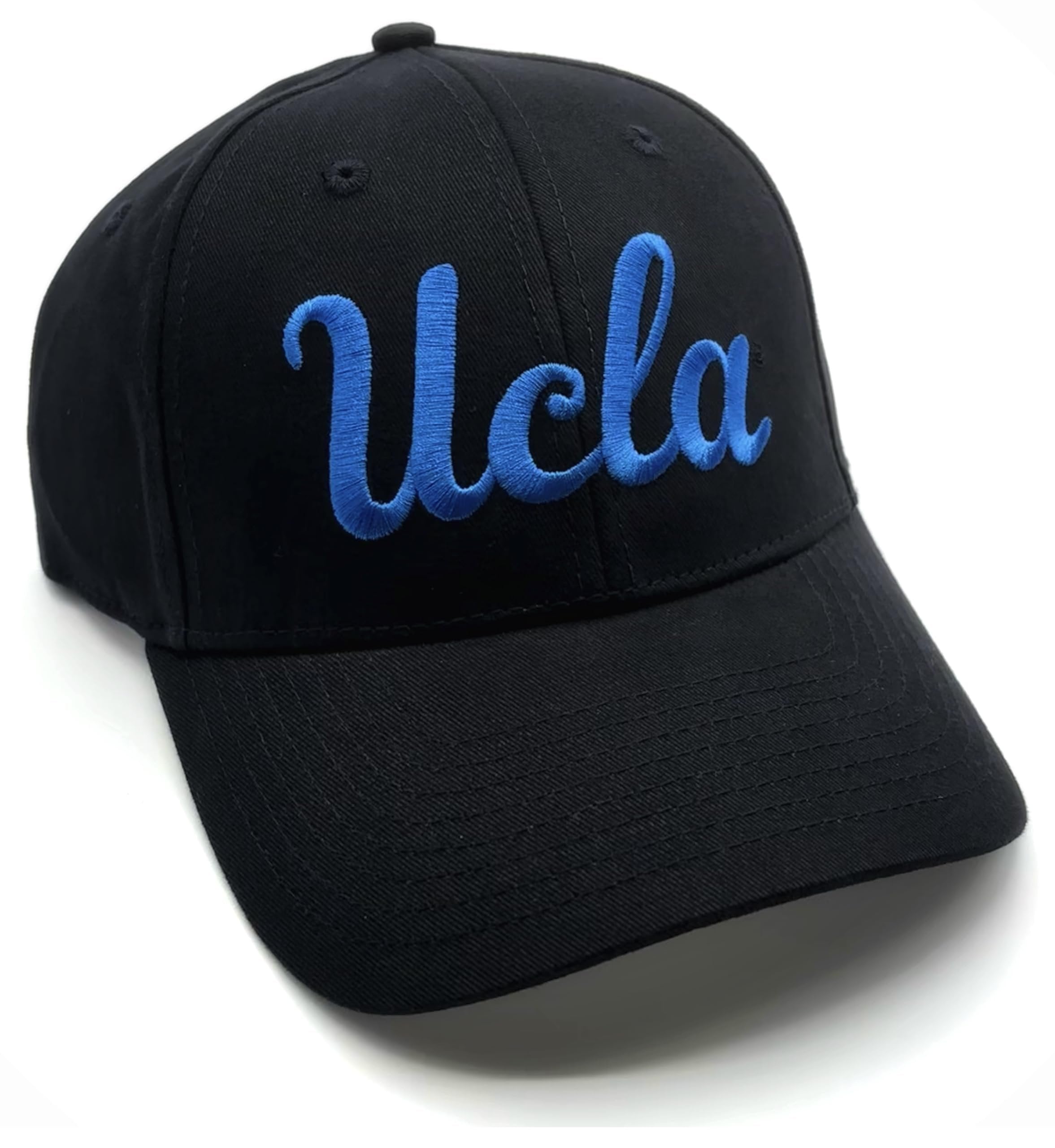 Officially Licensed University California Hat Classic Primary Team Logo Black/Blue MVP Adjustable Structured Bruins Sports Cap