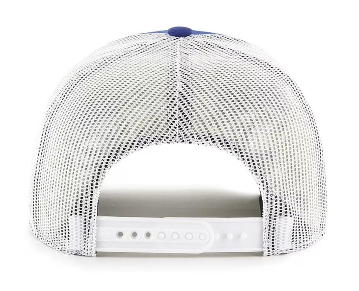 Officially Licensed University of Kentucky Wildcats Classic UK White/Blue Mesh Trucker Hat Adjustable Embroidered Cap