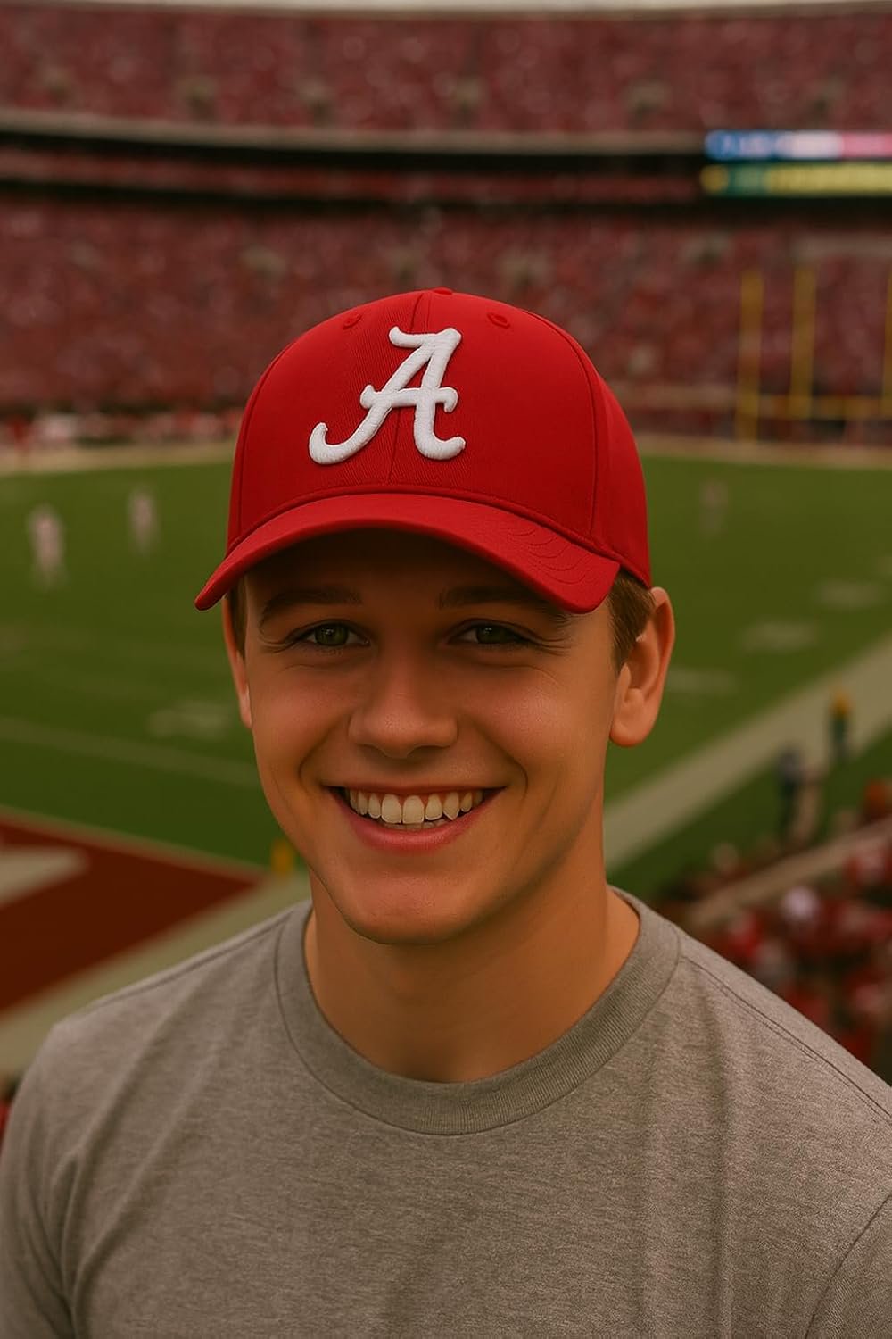 Officially Licensed Alabama University Crimson MVP Hat Classic Team Logo Adjustable Structured Cap