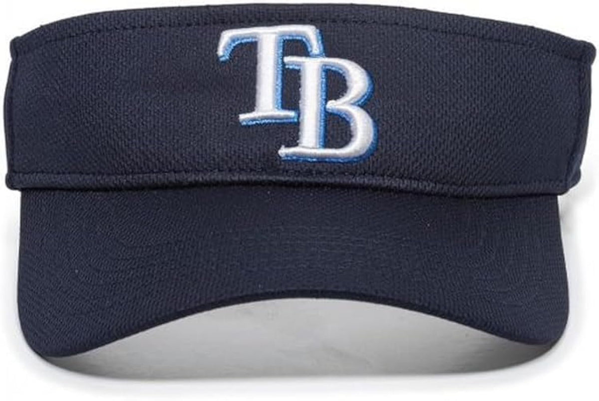 Tampa Bay Rays MLB Baseball Visor Navy Blue with White TB logo Cap