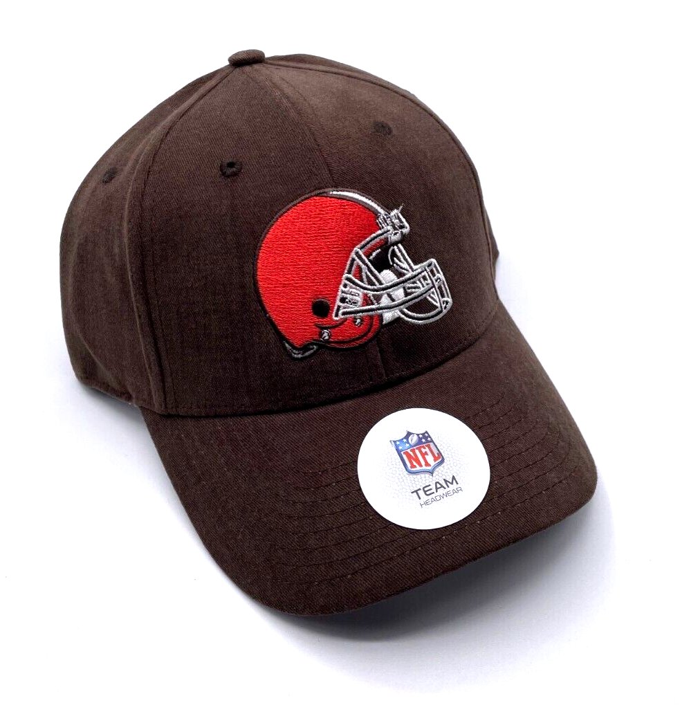 Cleveland Browns Hat Solid Brown MVP Structured Style NFL Football Team Logo Cap New