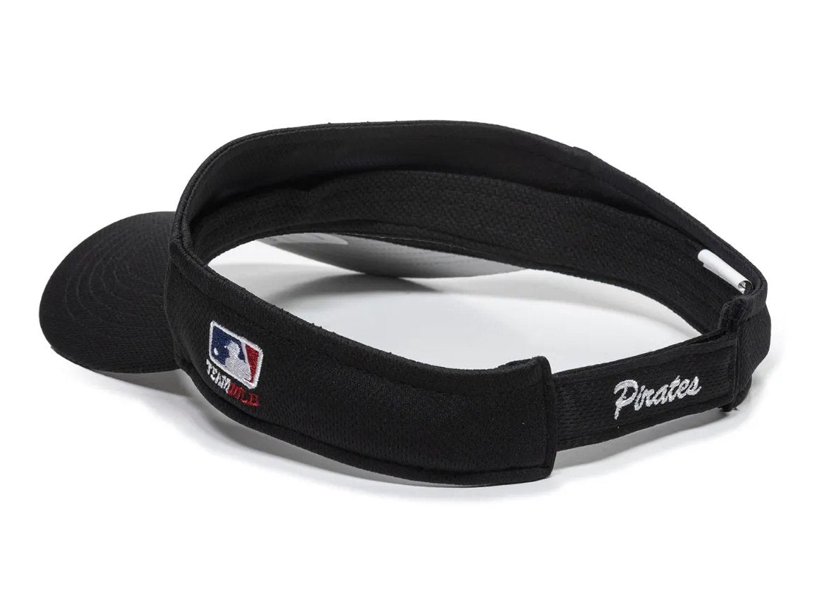 Pittsburgh Pirates Visor Black MVP Authentic MLB Baseball Team Logo Adjustable New Cap