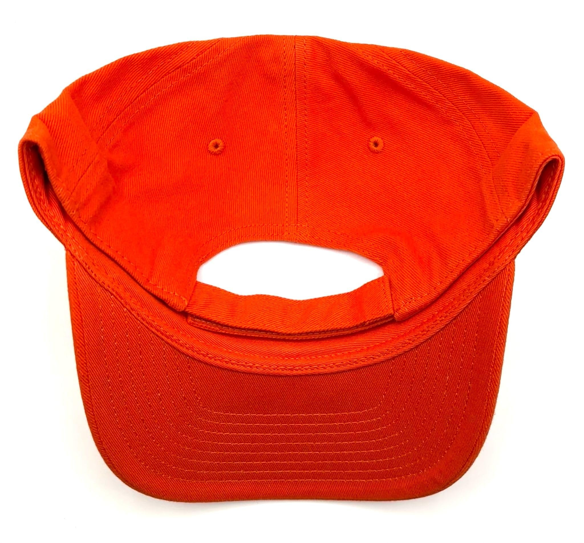 Officially Licensed University of Miami Hurricanes Orange MVP Hat Classic Team Logo Adjustable Embroidered Structured Baseball Sports Cap