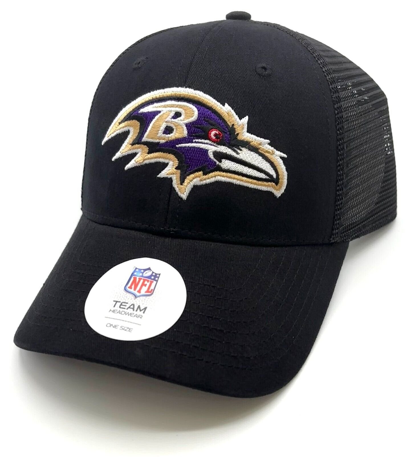 Baltimore Ravens Hat MVP NFL Football Team Logo Mesh Trucker Black New Cap