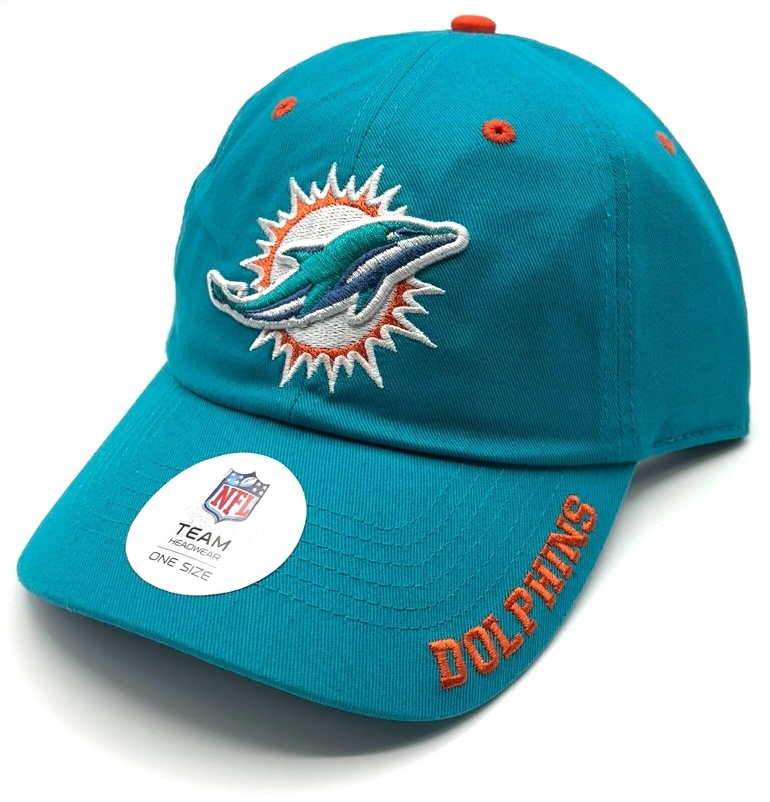 Miami Dolphins Hat Relaxed Fit Slouch Dad Cap NFL Football Team Logo Authentic New