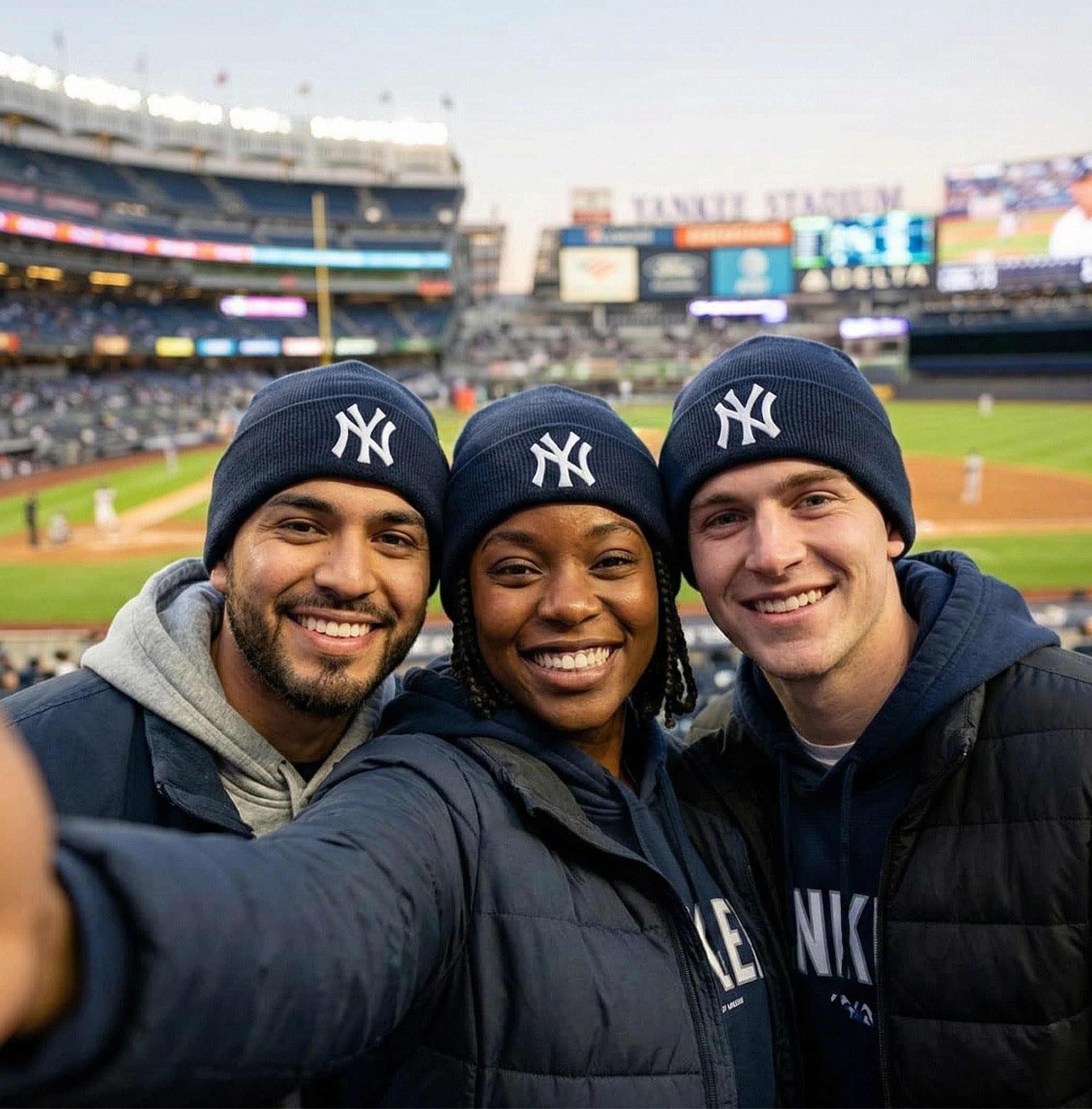 Officially Licensed New York Navy Baseball Cuffed Knit Beanie Hat Classic Edition NY Team Logo Embroidered Blue Cap