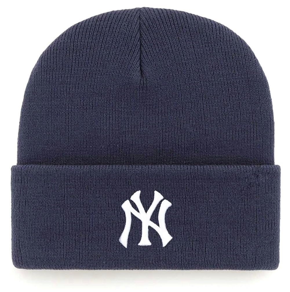 Officially Licensed New York Navy Baseball Cuffed Knit Beanie Hat Classic Edition NY Team Logo Embroidered Blue Cap