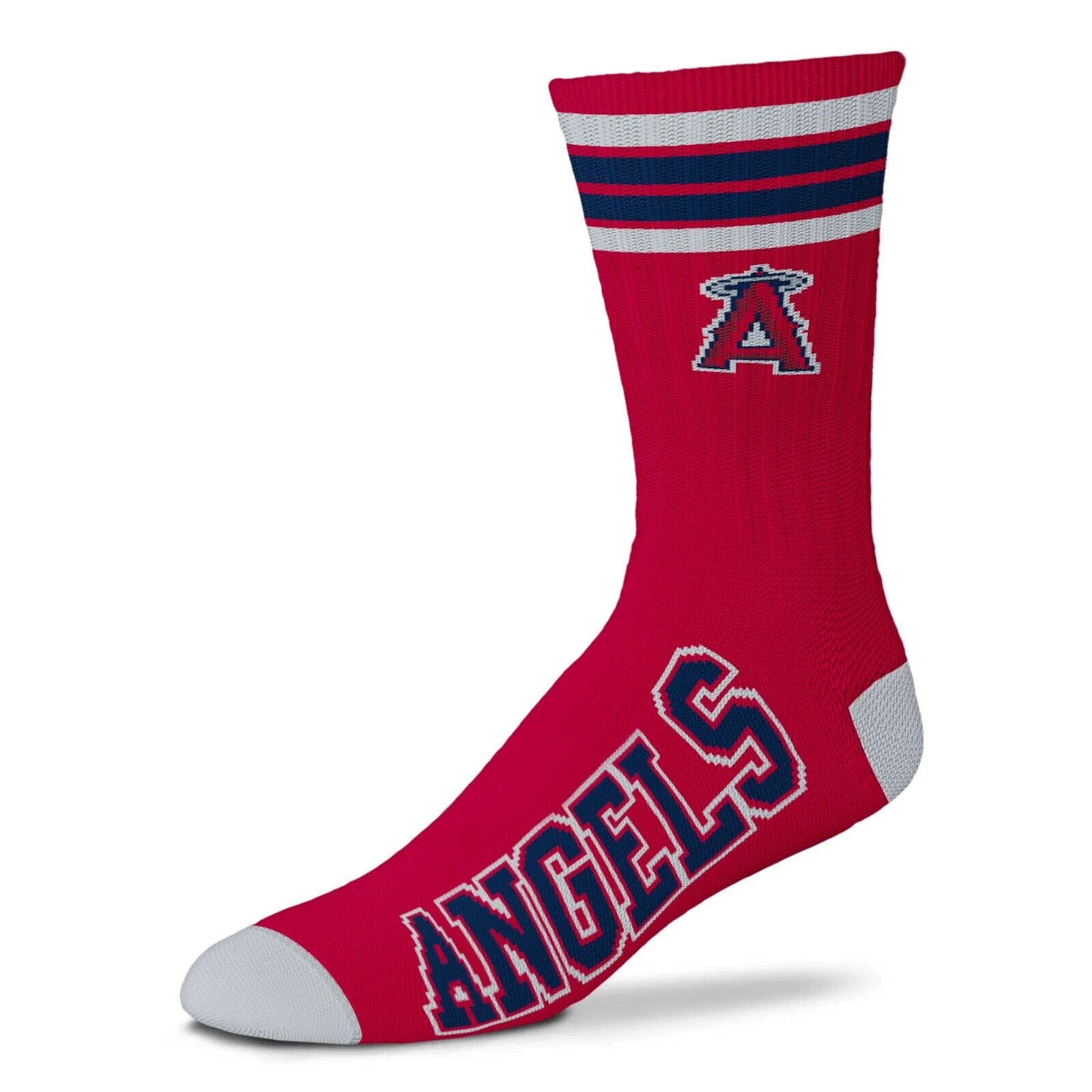 Los Angeles Angels Logo Youth Kids Size Crew Socks Authentic MLB Baseball Team Logo New