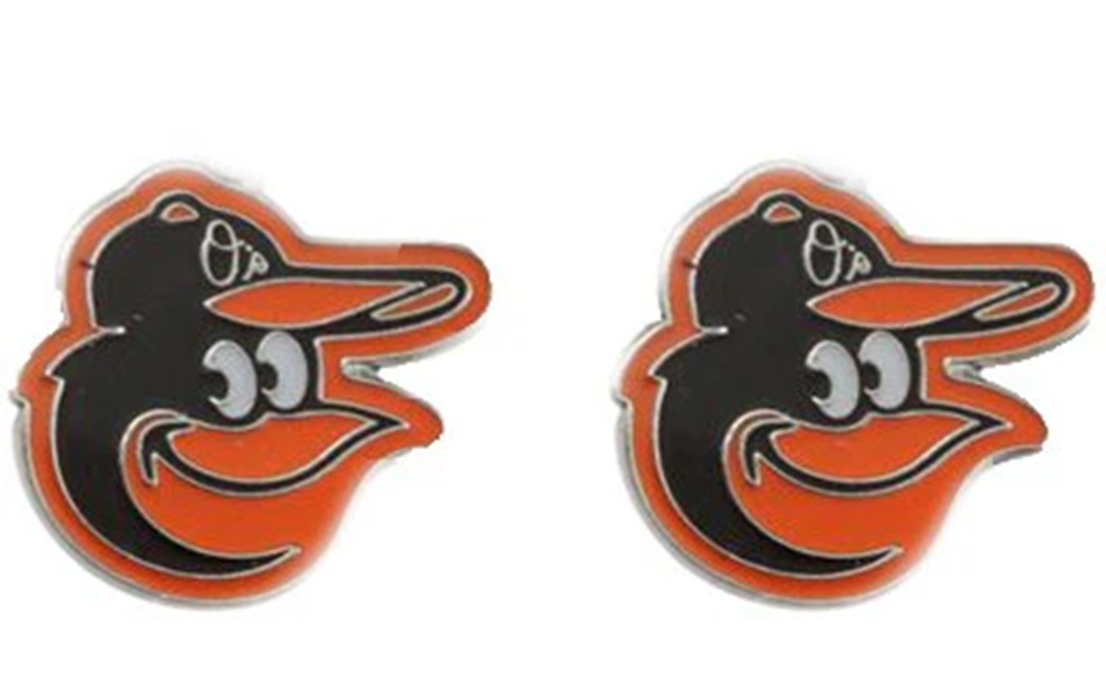 BALTIMORE ORIOLES STUDDED EARRINGS JEWELRY MLB BASEBALL SPORTS TEAM WOMEN'S NEW
