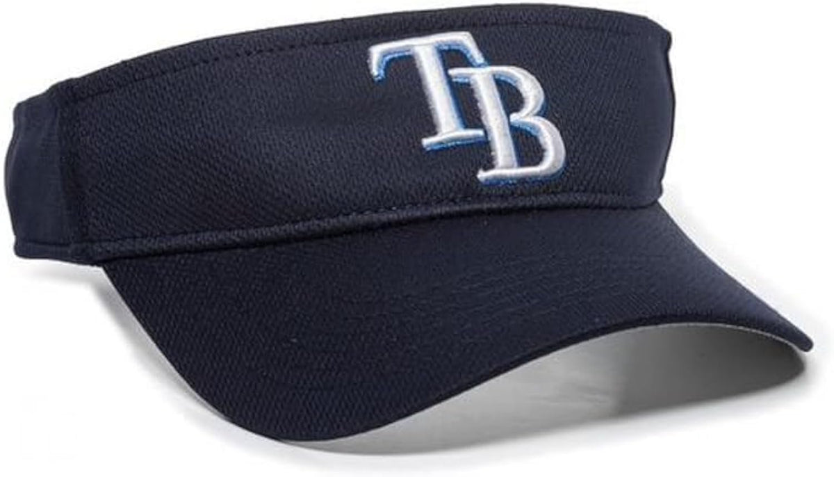 Tampa Bay Rays MLB Baseball Visor Navy Blue with White TB logo Cap