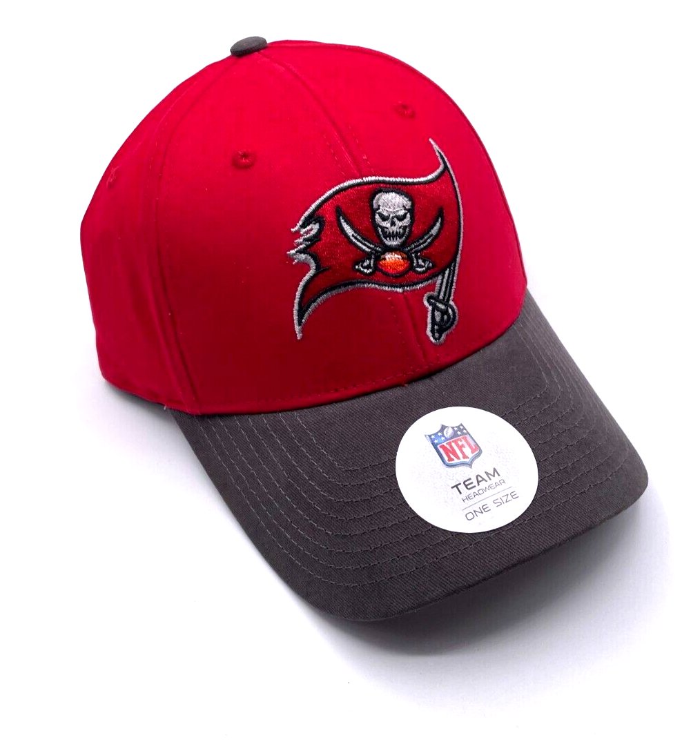 TAMPA BAY BUCCANEERS TWO-TONE MVP AUTHENTIC NFL FOOTBALL TEAM ADJUSTABLE CAP NEW