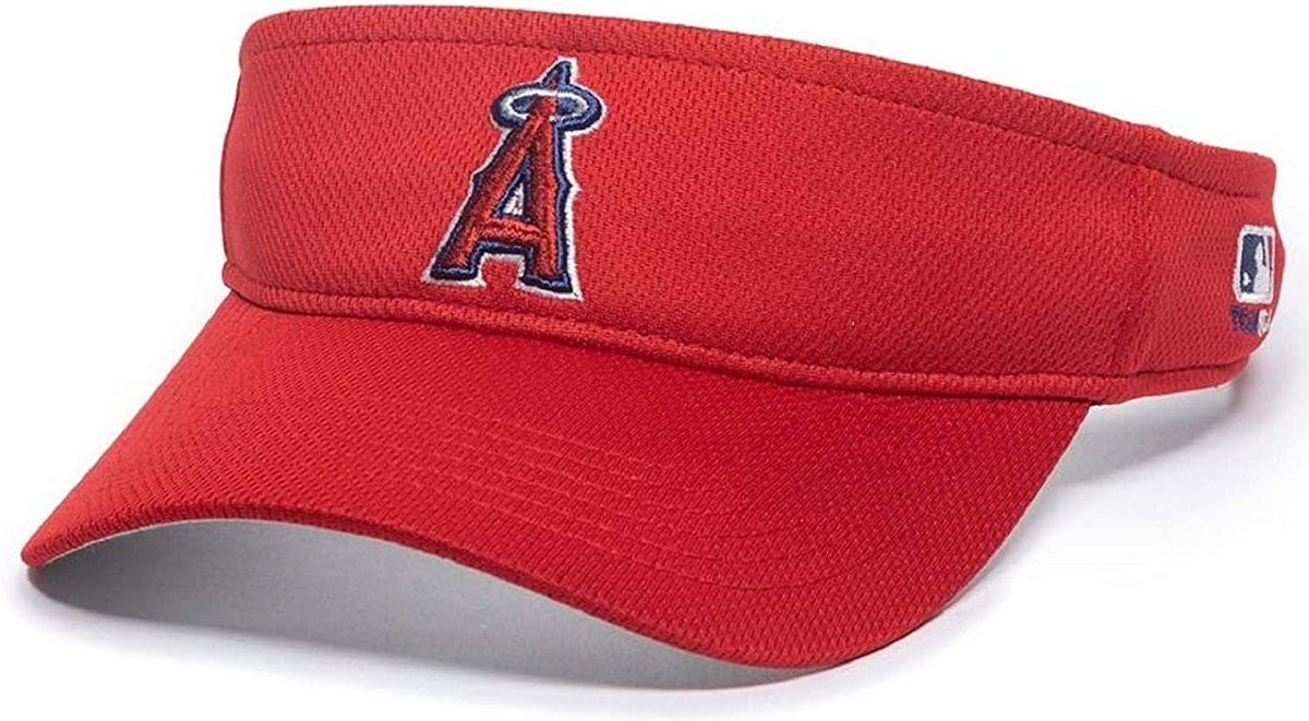 Officially Licensed MLB Los Angeles Angels Red Visor Adjustable Embroidered Cap