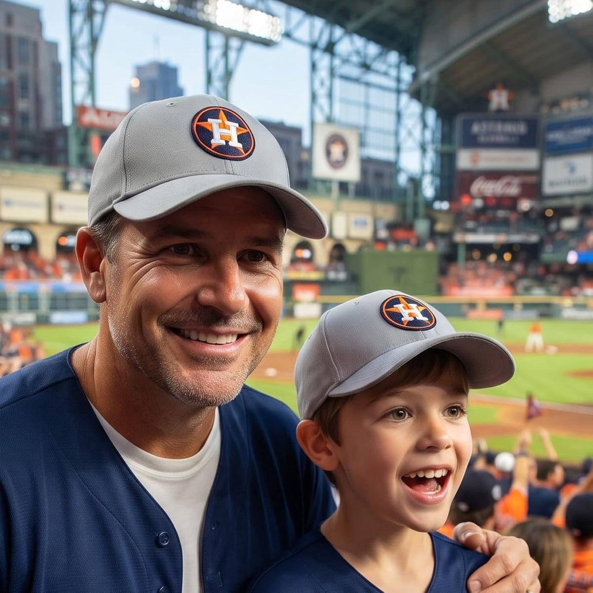Houston Astros Gray MVP Youth Hat Embroidered Logo Cap for Boys and Girls