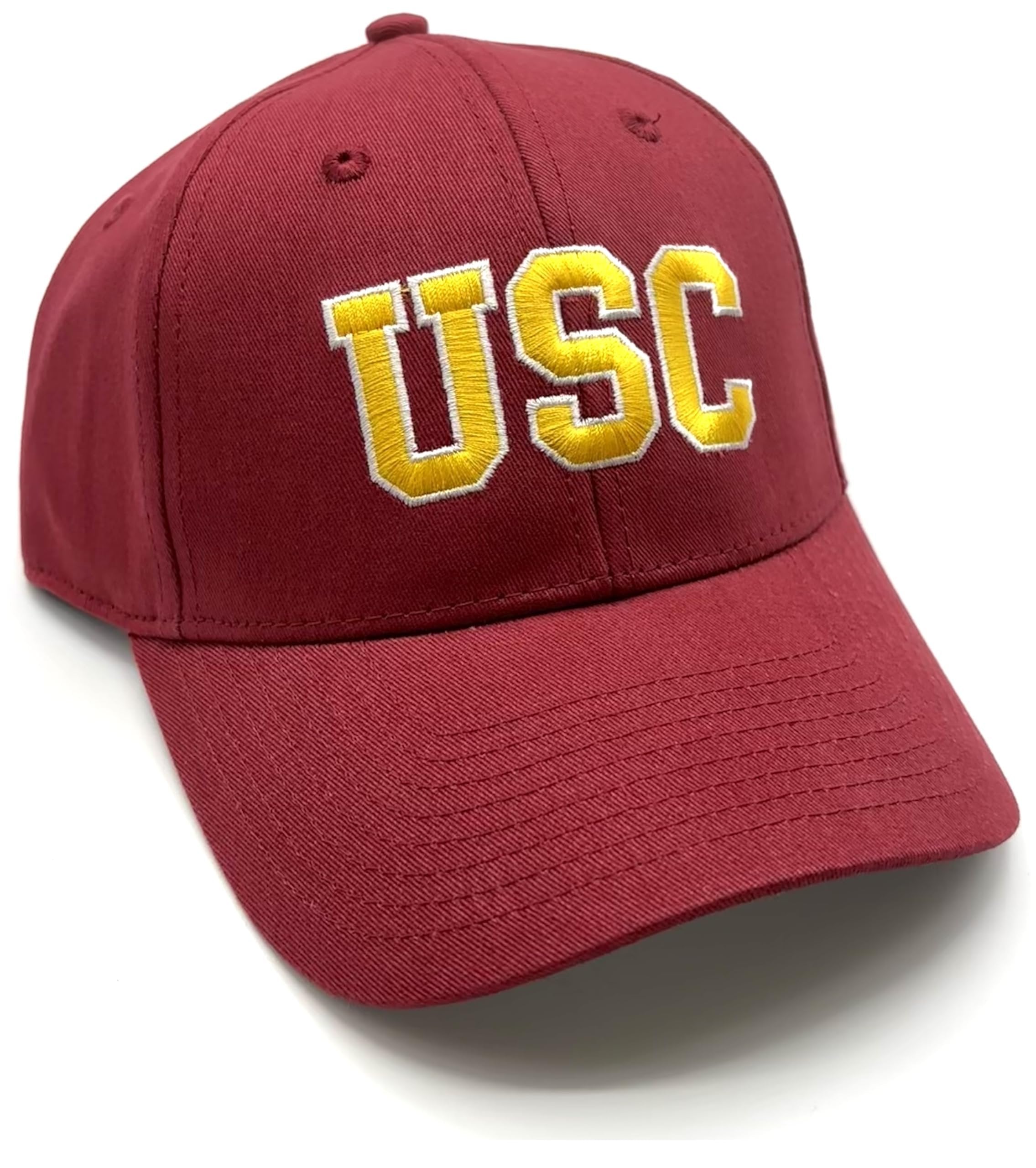 Officially Licensed University Southern Cal MVP Hat Classic Primary Team Logo Adjustable Embroidered Structured Baseball Sports Cap