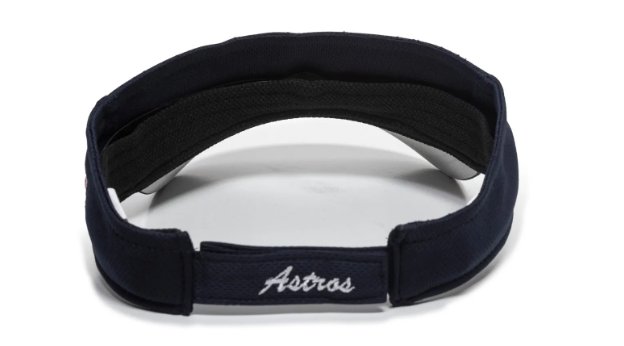 HOUSTON ASTROS BLACK VISOR HAT MVP AUTHENTIC MLB BASEBALL TEAM ADJUSTABLE NEW