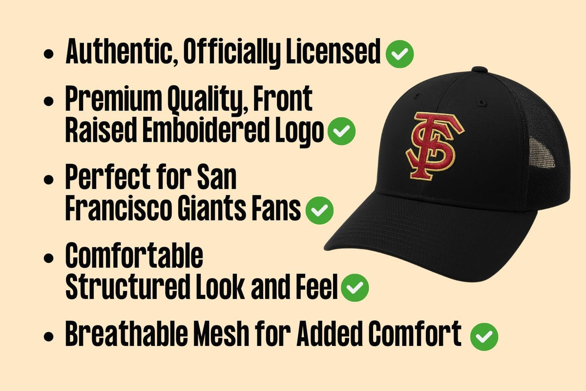 Florida State Seminoles Hat Black Mesh Trucker NCAA College Football University Team Logo Cap New