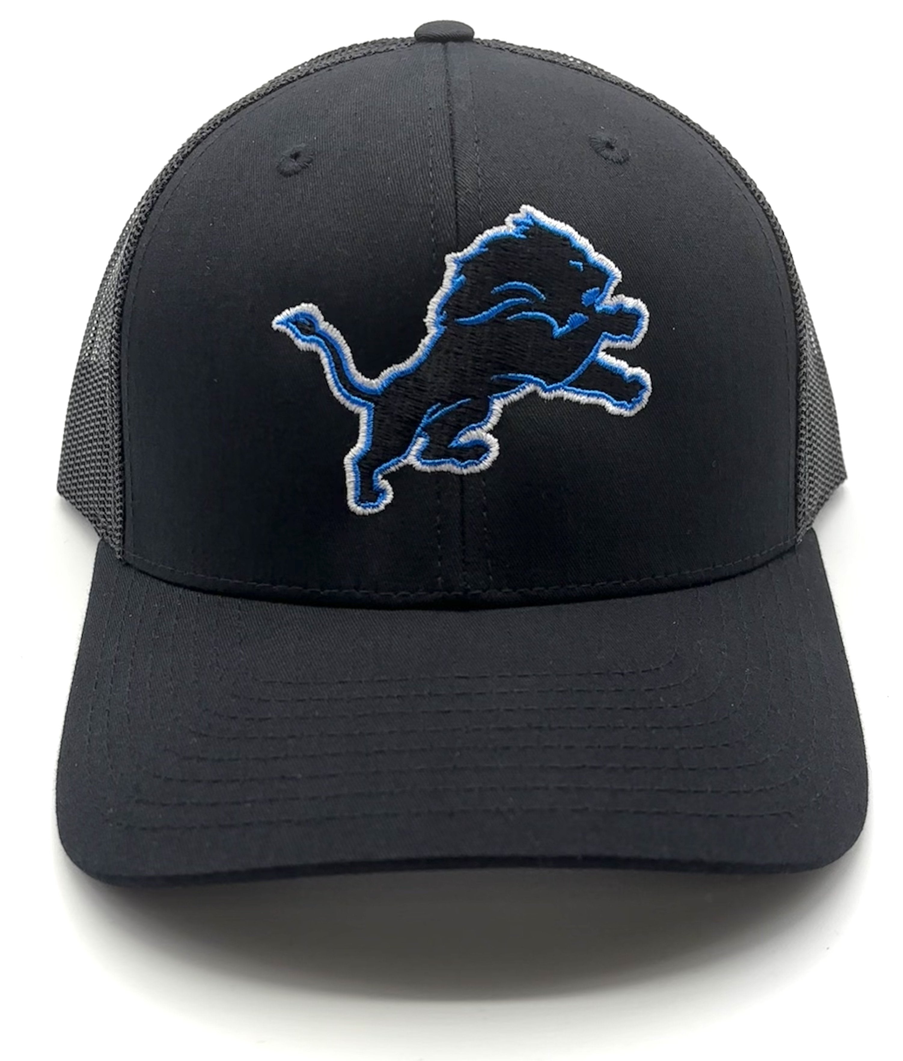Detroit Lions Hat Black MVP Authentic NFL Football Team Adjustable New Cap