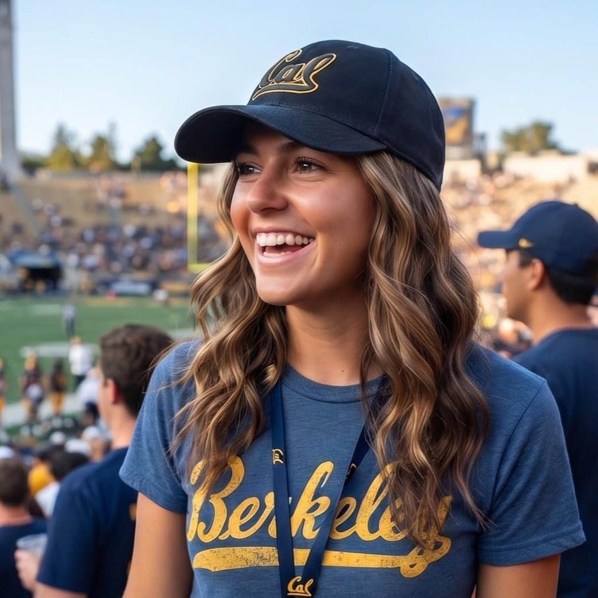 Officially Licensed Cal Berkeley Black MVP Hat Classic Embroidered University Team Logo Adjustable Structured Multicolor Sports Baseball Cap