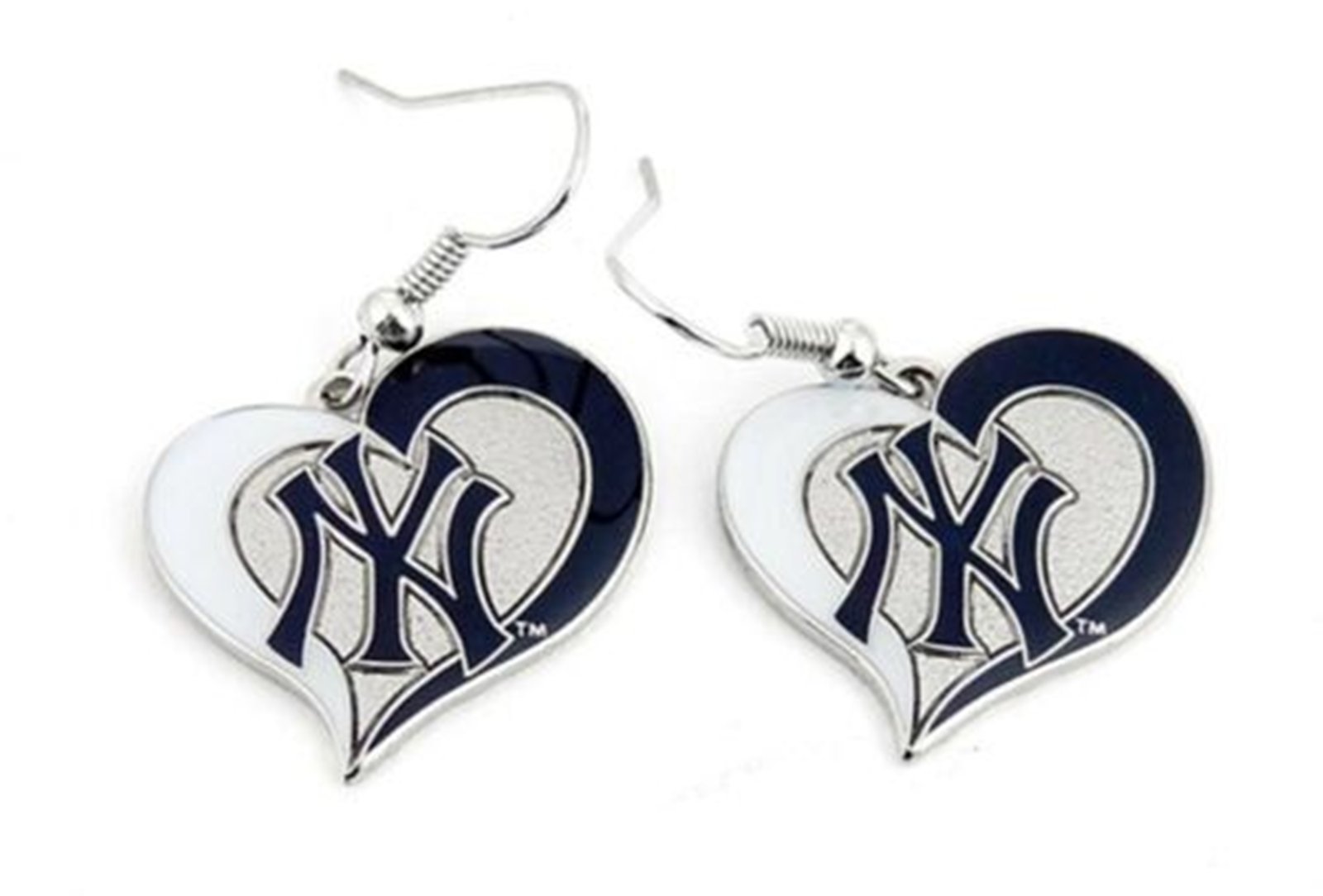 New York Yankees Dangle Earrings NY Jewelry MLB Baseball Team Logo Sports Women's New