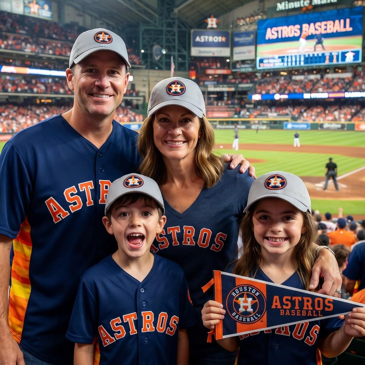 Houston Astros Gray MVP Youth Hat Embroidered Logo Cap for Boys and Girls