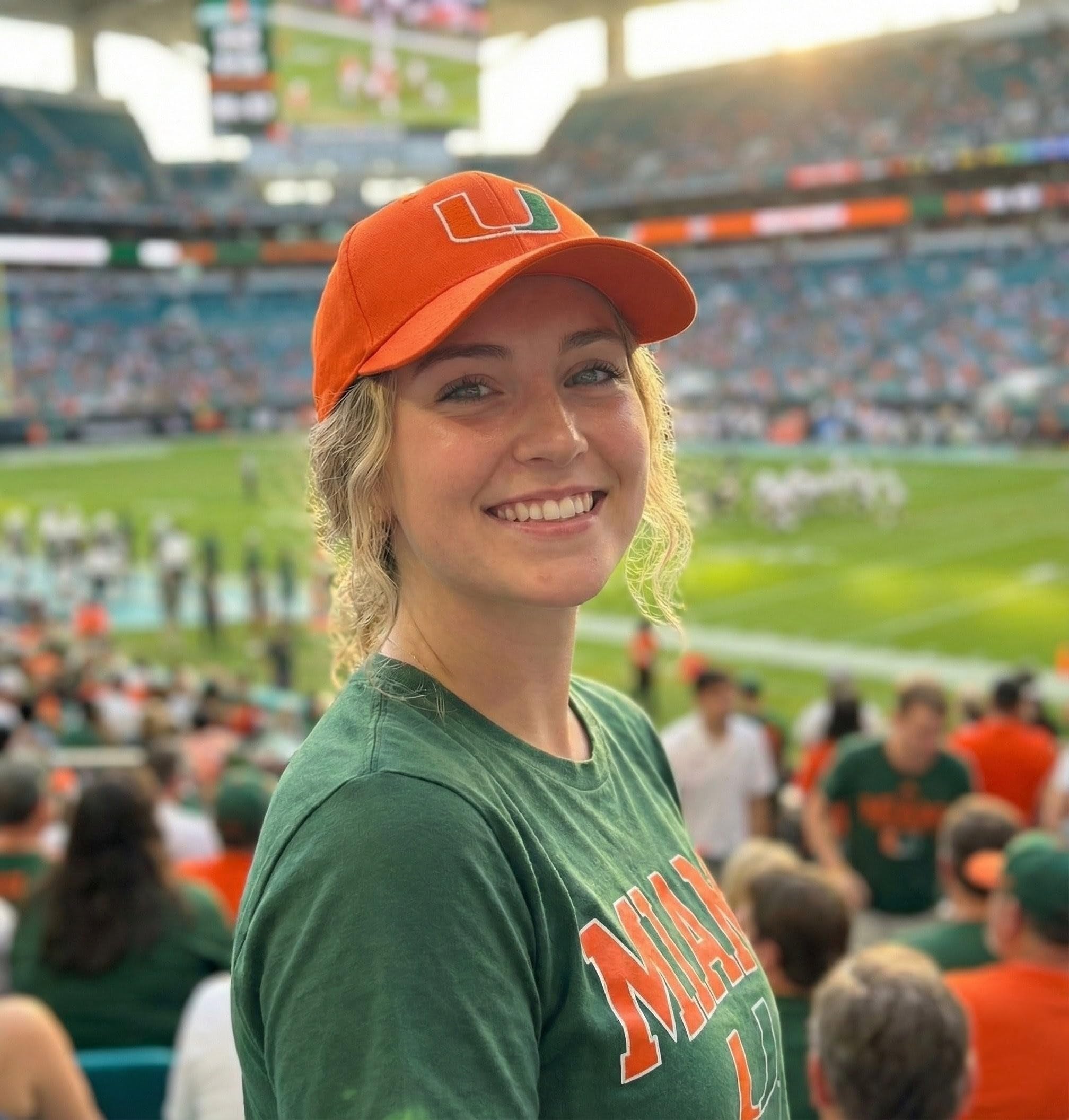 Officially Licensed University of Miami Hurricanes Orange MVP Hat Classic Team Logo Adjustable Embroidered Structured Baseball Sports Cap