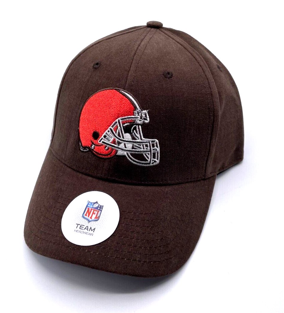 Cleveland Browns Hat Solid Brown MVP Structured Style NFL Football Team Logo Cap New