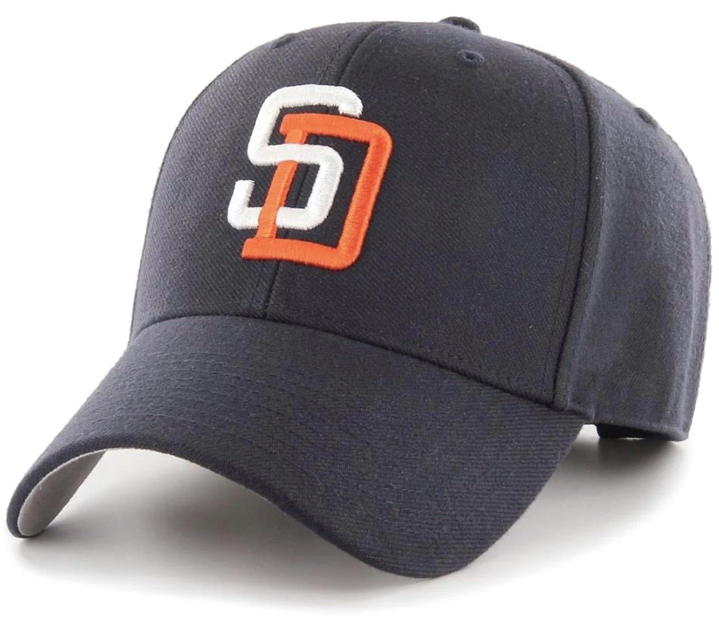 Officially Licensed San Diego Youth Boys Girls Navy Baseball Hat Classic Primary Team Logo Adjustable MVP Kids Blue Cap