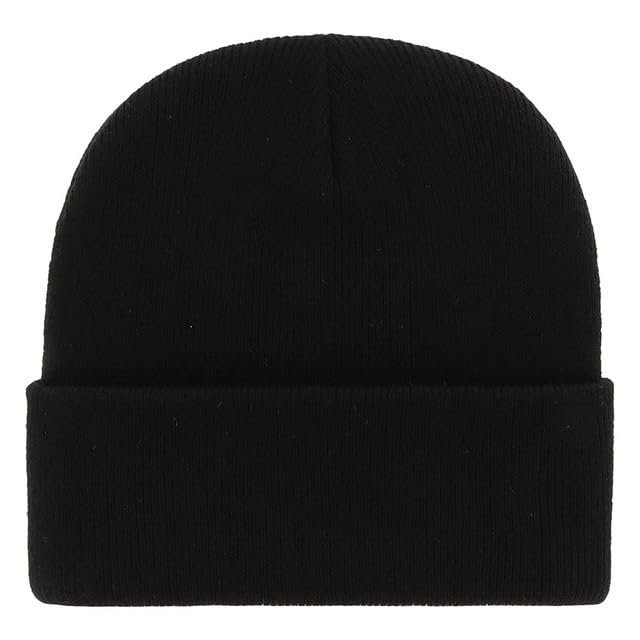 Officially Licensed Boston Hockey Black Cuffed Knit Beanie Hat Classic Primary Team Logo Embroidered Winter Cap