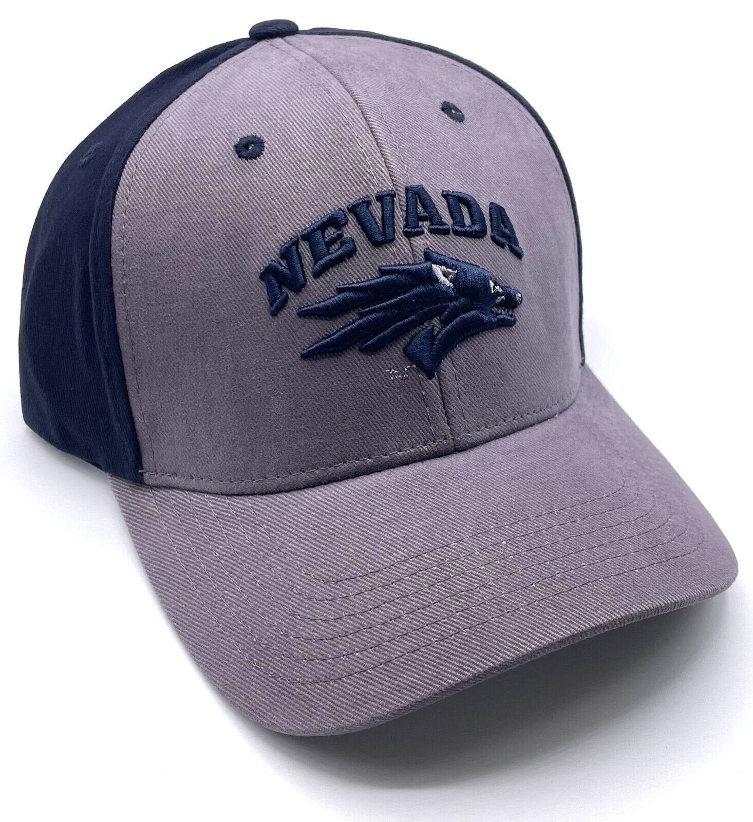 Nevada Wolf Pack Hat Two Tone Snapback MVP Authentic NCAA College Football Team New Cap