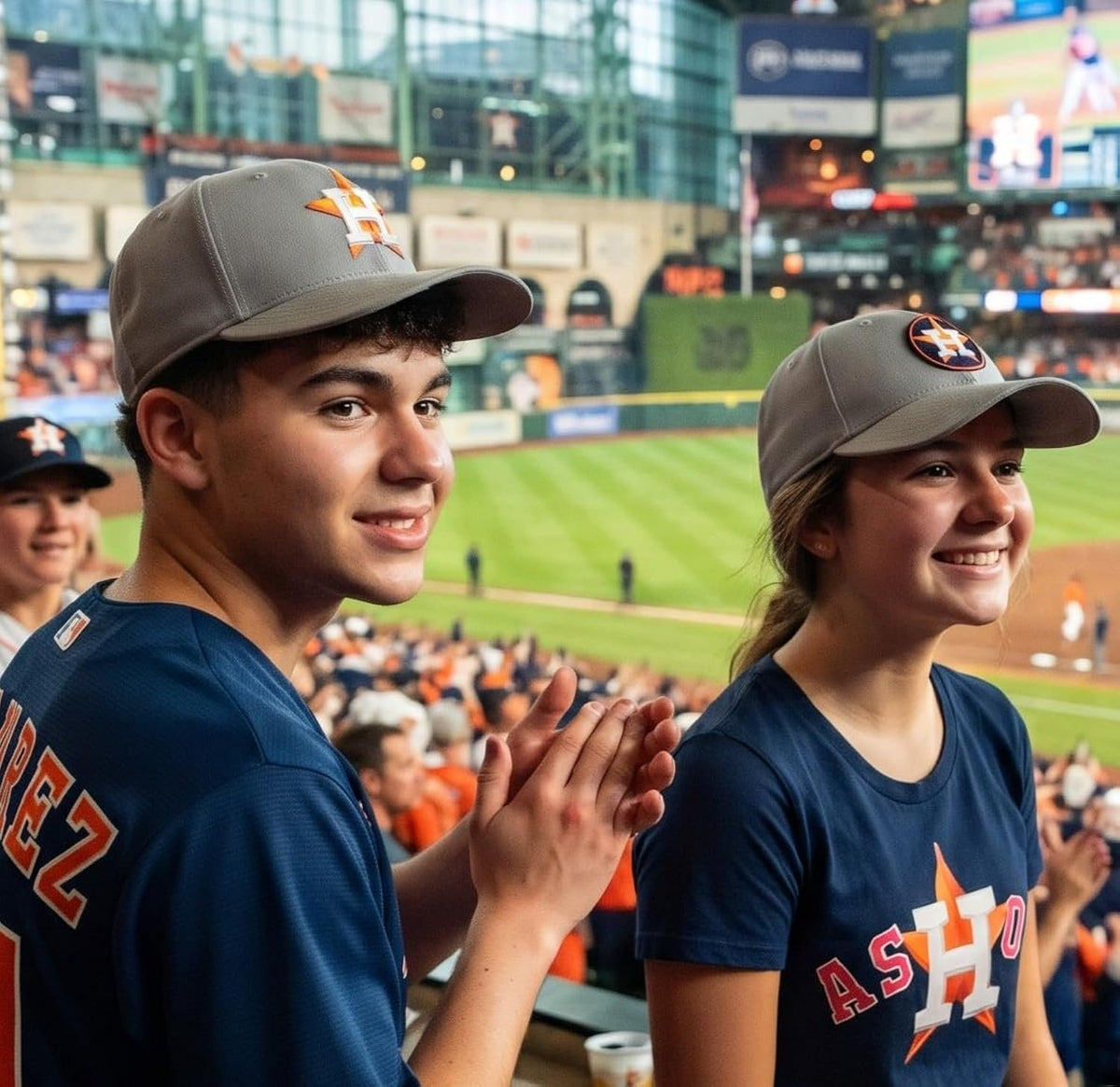 Houston Astros Gray MVP Youth Hat Embroidered Logo Cap for Boys and Girls