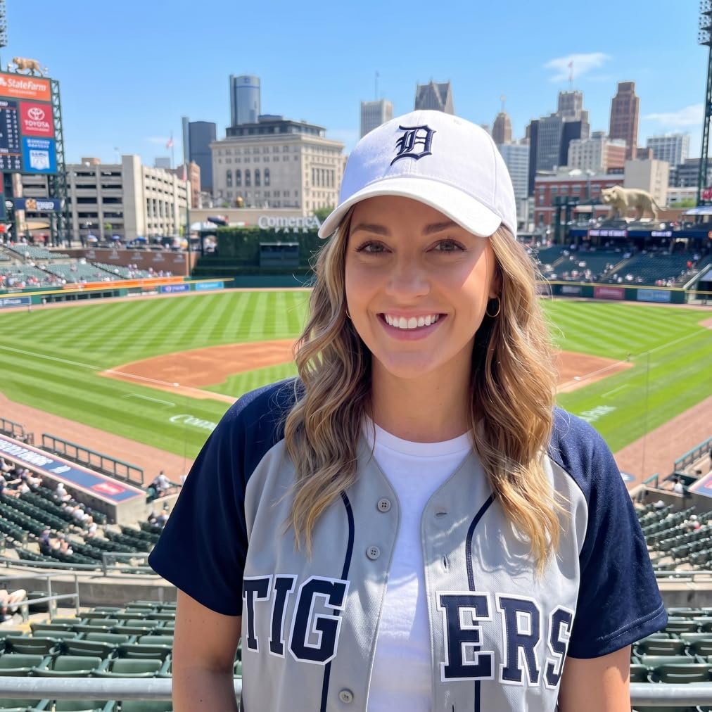 Officially Licensed Detroit Tigers White MVP Hat Classic Embroidered Iconic Navy D Logo Adjustable Cap