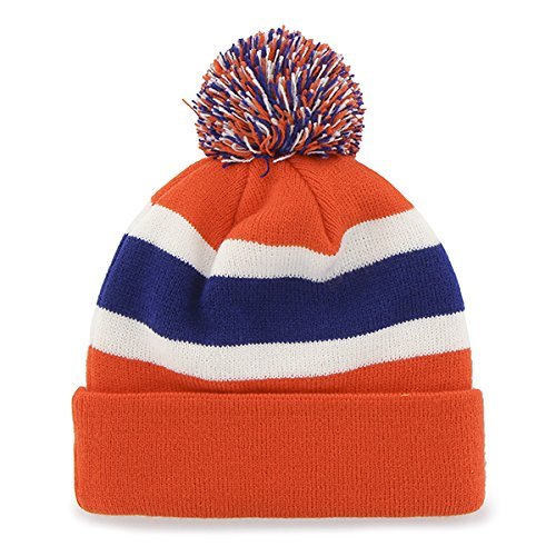 Clemson Tigers Beanie Hat with Pom Orange Cuff Breakaway NCAA Cuffed Winter Knit Toque Cap New