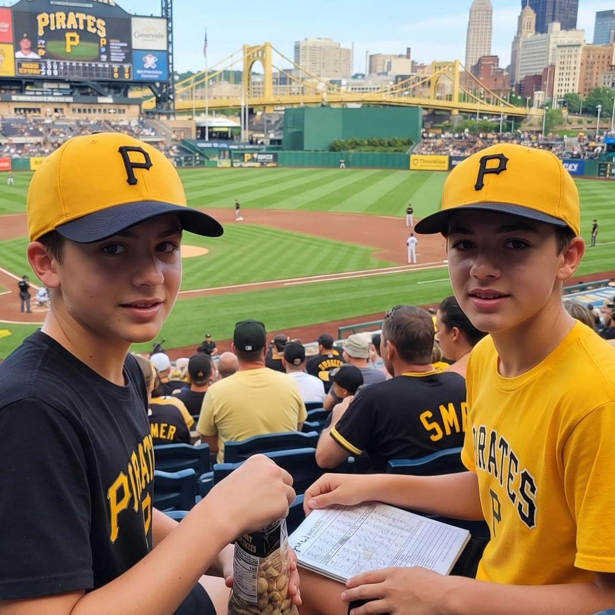 Pittsburgh Pirates Youth Two-Tone MVP Hat 'P' Logo Cap for Boys and Girls