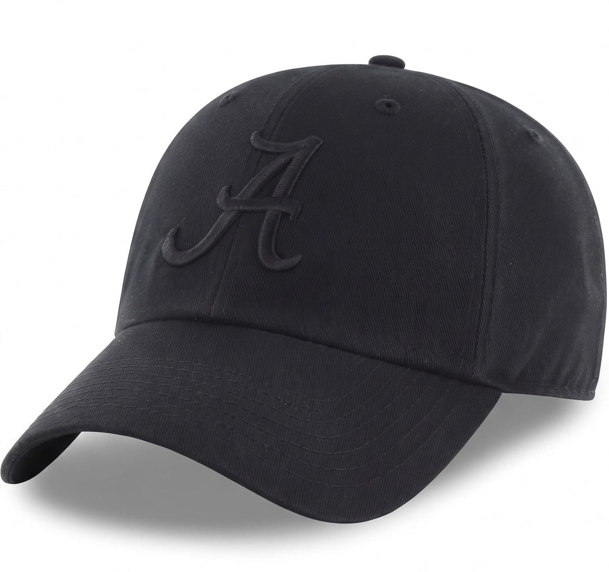 Officially Licensed Alabama University Classic Edition Black Relaxed Fit Hat Adjustable Embroidered Primary Team Logo Baseball Sports Cap