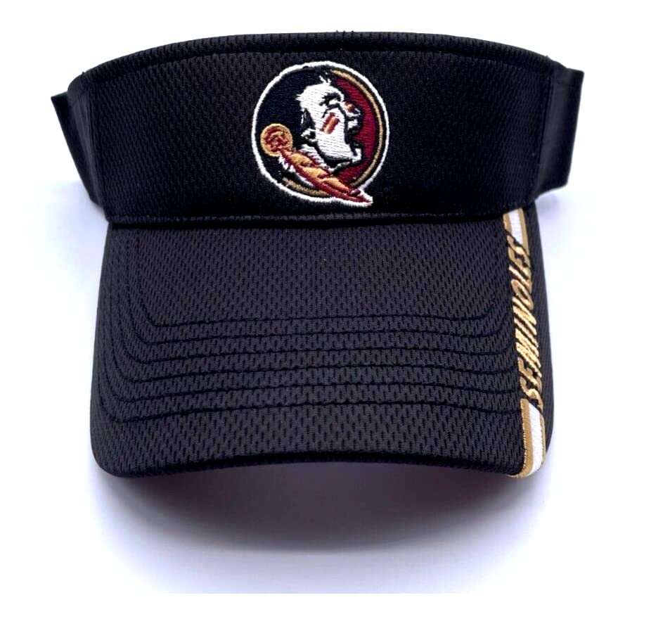 Florida State Seminoles Visor Hat Black NCAA College University Football Team Logo Golf Sun Cap New