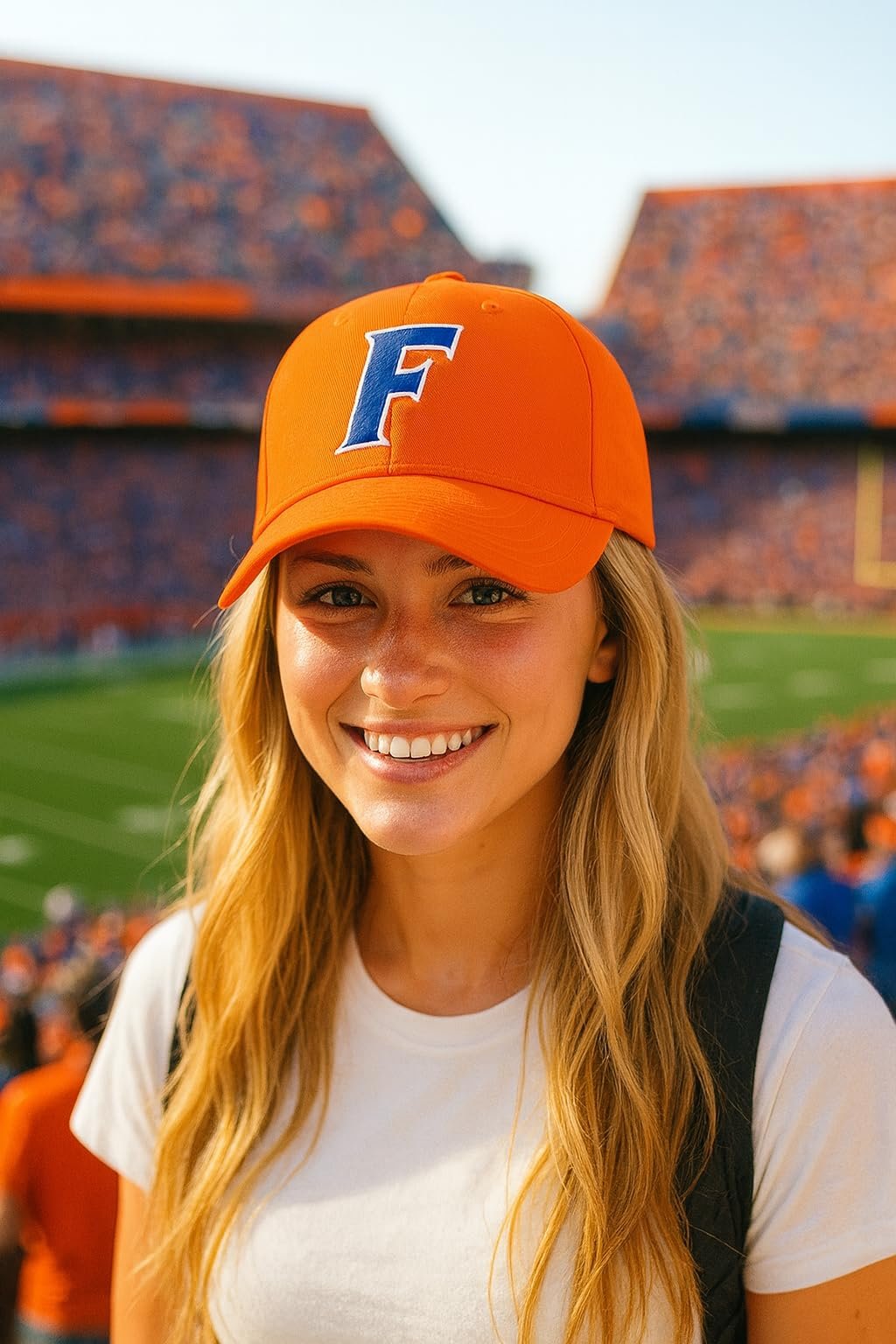 Officially Licensed University Florida Gators Hat Classic Relaxed Fit Adjustable Gators Blue/Orange Primary Team Logo Sports Baseball Cap