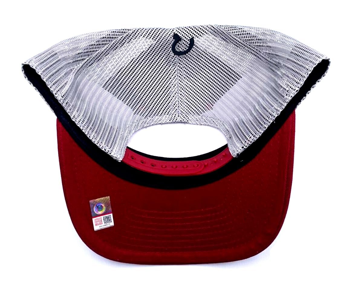 Alabama University Mesh Trucker Crimson Hat Classic Adjustable Team Logo Snapback Cap (Crimson)
