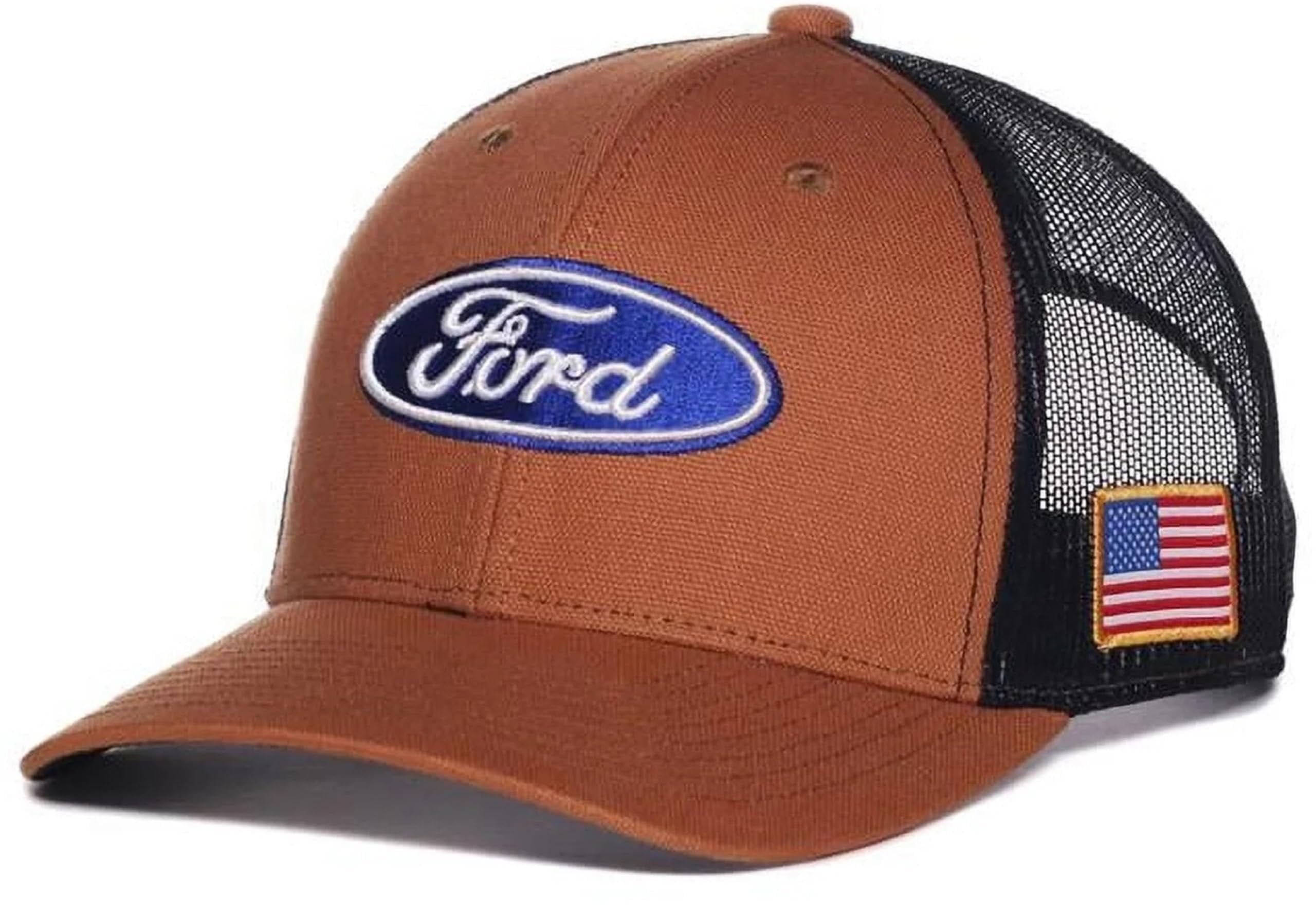 Officially Licensed American Automotive Two-Tone Mesh Trucker Hat Classic Adjustable Embroidered Structured Cap Multicolor