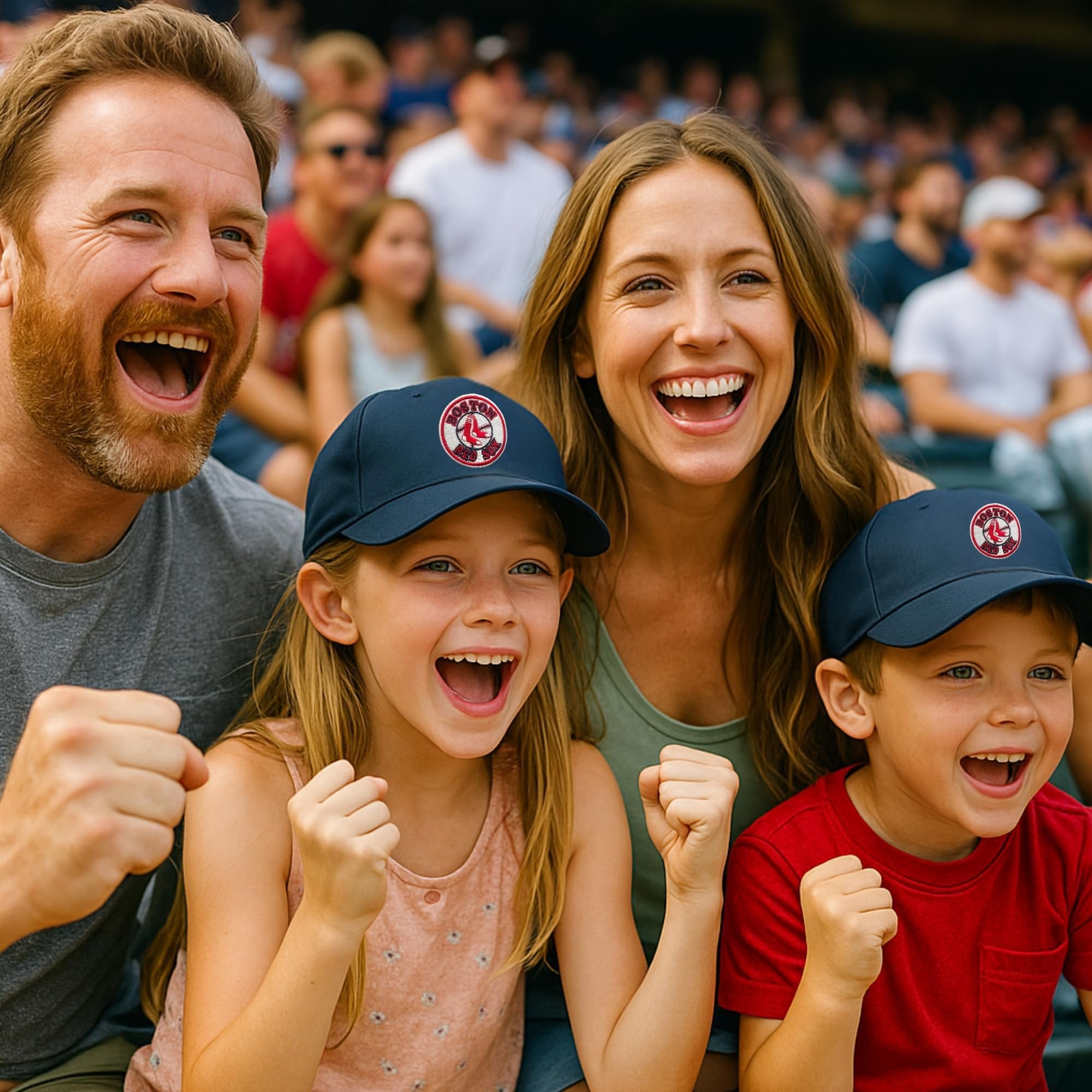 Officially Licensed Boston Red Sox Youth Boys Girls Baseball Classic Edition Navy MVP Hat Kids Adjustable Primary Home Team Logo Red/Blue Sox Sports Ball Cap