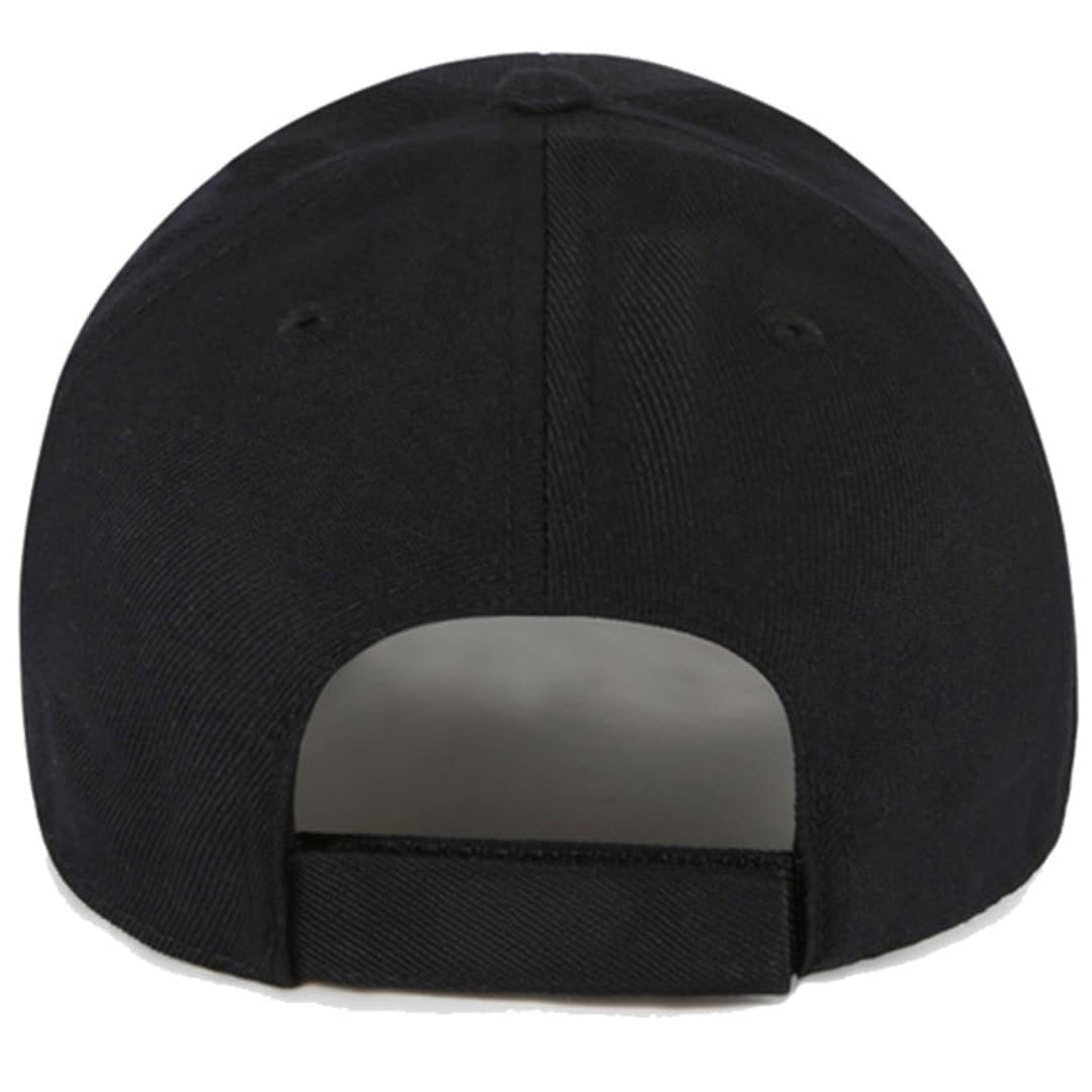 Officially Licensed UNC Black Baseball Hat Classic Tar Heels Primary Team Logo Adjustable Embroidered University North Carolina Sports Cap