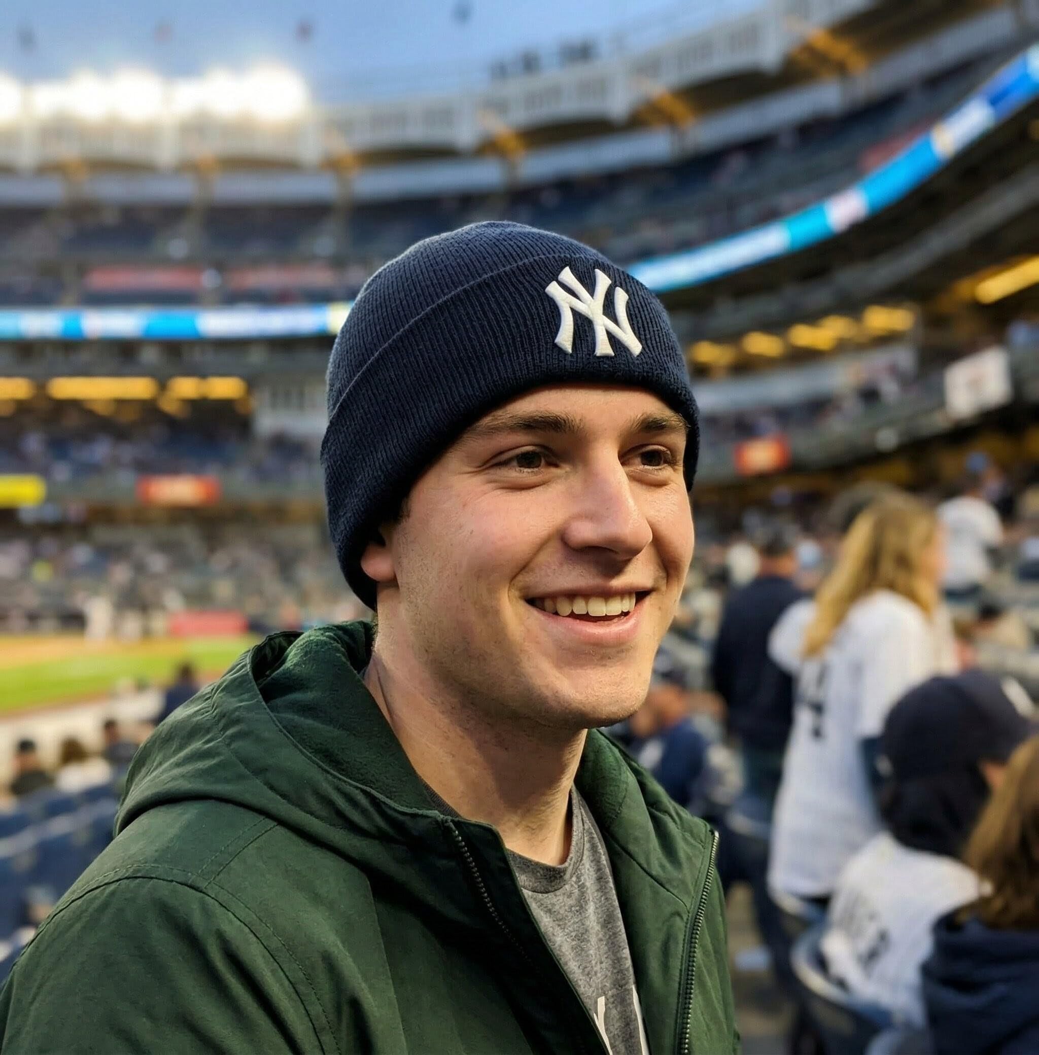 Officially Licensed New York Navy Baseball Cuffed Knit Beanie Hat Classic Edition NY Team Logo Embroidered Blue Cap